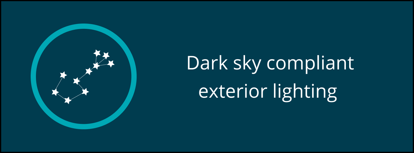 Dark sky compliant exterior lighting