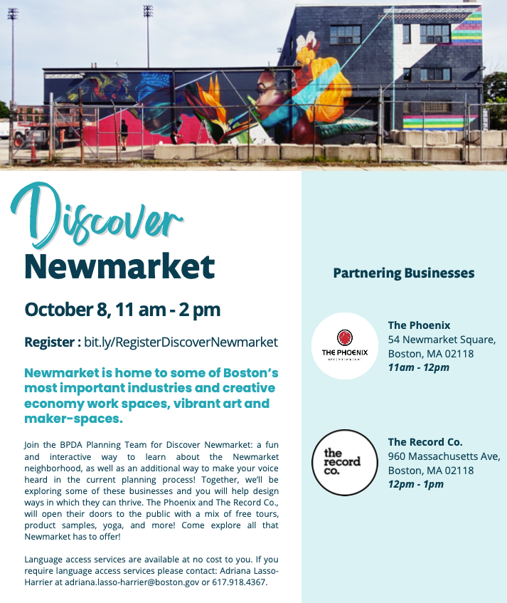 Discover Newmarket event advertisement - October 1, 2022